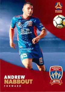 2017 2018 NEWCASTLE JETS A-League Card ANDREW NABBOUT - Picture 1 of 2