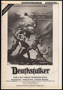 DEATHSTALKER__Original 1984 Trade print AD_poster_screening promo__BARBI BENTON