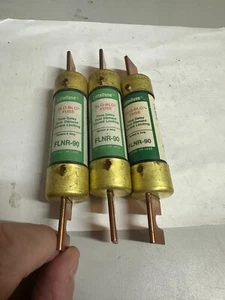 LITTLEFUSE SLO-BLO FLNR-90 FUSES 90A/250V (LOT OF 3) NEW FREE SHIPPING - Picture 1 of 4