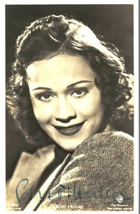 Gusti Huber Original Signature On Ross Card No. 6123g