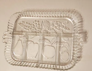 Indiana Glass Vintage 5 Part Relish Tray mint Clear 12 3/4" x 9" - Picture 1 of 2