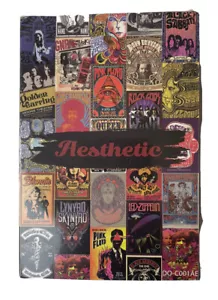 Vintage Rock Band Poster Pack 50pcs Aesthetic VE-Wall Collage Décor Retro Music - Picture 1 of 2