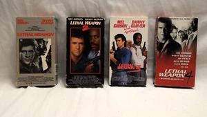 Title: Lethal Weapon 1, 2, 3, & 4 on VHS - Classic Action Series, Mel Gibson OMG - Picture 1 of 20
