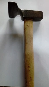 MARTELLO DA EBANISTA ACCIAIO OGGETTO RARISSIMO PROFESSIONALE ACCIAIO LUNGO CM.28 - Foto 1 di 3
