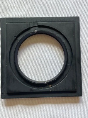 Wooden Lens Board Copal#3 100mm x 100mm / 4" x 4" with metal thread - Image 1 of 4