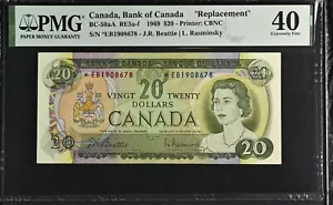 Canada, Bank of Canada ""Replacement"", $20 RE5a-f 1969 - Printer: CBNC - Picture 1 of 2