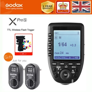 GODOX XRPO-S 2.4G X TTL LCD Wireless Flash Trigger+2pcs XTR-16 receiver for Sony - Afbeelding 1 van 12