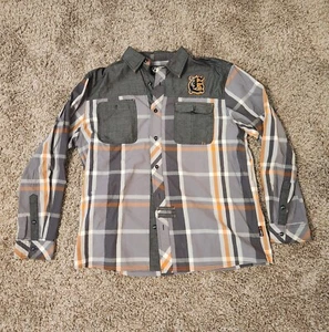 Eight 732 long-sleeved multi colored button up shirt sz.XL - Picture 1 of 2