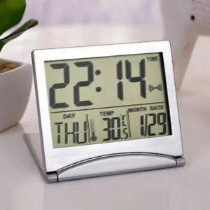 Mini Neu Reise Wecker Digital OHNE Funk Tischuhr klappbar flach Weckfu HOT A8S7 - Bild 1 von 11