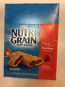 Barrette di cereali Nutri-Grain fragola confezionate 16 carati 1.300z