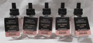 White Barn Bath & Body Works Wallflower Bulb Lot Set of 5 COZY SUNDAY NIGHT - Picture 1 of 3