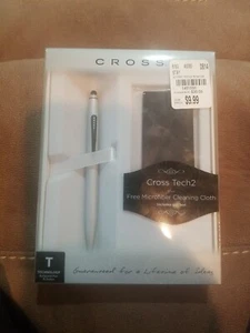 Brand New - Cross Tech 2 Metallic Gray W/Touch Screen Stylus & Ballpoint Pen - Picture 1 of 2