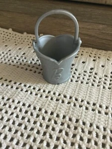 Mattel Barbie Doll #2089 Horse Feed Water Bucket Silver Color with Handle Zoo - Picture 1 of 9