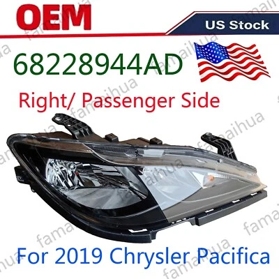 For Chrysler Pacifica Voyager Halogen Headlight RH Right Side OEM 68228944AD US Foto 1 de 4