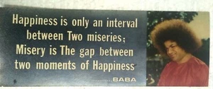 MARCADOR DE LIBRO ESPIRITUAL SATHYA SAI BABA DE LA INDIA 2, BABAYANAM Y KESHADIPAD DARSHNAM - Imagen 1 de 8