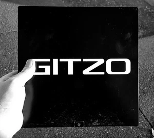 GITZO Stativ Metall Schild - beidseitug ! DISPLAY - WERBUNG - Guter Zustand - Picture 1 of 6