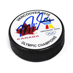 Mike Richards Team Canada Autographed 2010 Olympic Gold Puck
