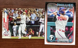 Bryce Harper Topps 2020 Card U-279 and 2024 Topps Card 200 - Picture 1 of 6