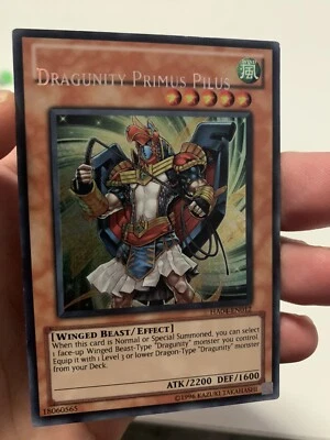 Yugioh   Dragunity Primus Pilus   Ha04-en012  Secret  misprint hot! - Image 1 of 4