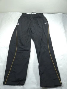Vintage Pittsburgh Steelers Pants Reebok Large Windbreaker Black Mens - Picture 1 of 12