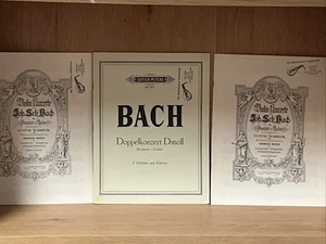 Bach Doppelkonzert Dmoll Noten Edition Peters 231 🎻 Konzert 2 Violinen - Bild 1 von 13