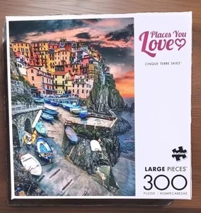 CINQUE TERRE SKIES- 300 Large Piece Jigsaw Puzzle Italy Europe Sealed New - Picture 1 of 2