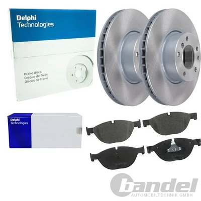 DELPHI Dischi Freno 324mm + Pastiglie Frontale Adatto A per BMW 7er E38 Solo - Immagine 1 di 3