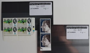 GB 1964 Congreso Geográfico 21/2d. Bloque + QEII Plata Boda 1972 3p Par U/M - Imagen 1 de 2