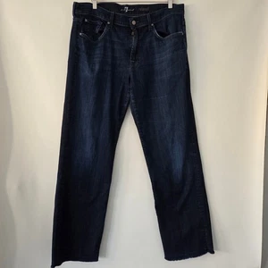 Jeans uomo Seven For All Mankind relaxed fit denim lavaggio scuro taglia 36 - Foto 1 di 6