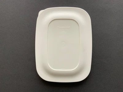 Tupperware Frische-Deckel 2296 rechteckig weiss Microplus Behälter 0,5 L TOP - Bild 1 von 2