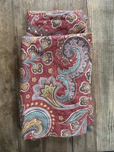 Ralph Lauren Pirouette Kissenbezüge Bohemian Rot Paisley 2er Set - Bild 1 von 7