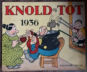 Knold og Tot 1936 Danish Comic Annual Katzenjammer Kids Hjemmets Forlag VG/FN - Picture 1 of 13