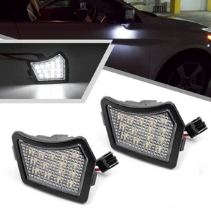 2x LED Under Side Mirror Puddle Light for Volvo S60 S80 V70 Jaguar XF XK XFR - Picture 1 of 11