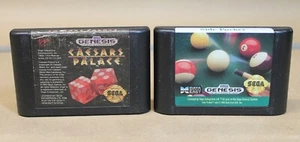Sega Genesis Games: Caesars Palace & Side Pocket (1992-1993) - Picture 1 of 7