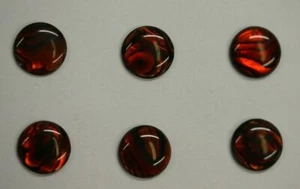 4pcs 4mm Natural Paua Shell Red Calibrated Round Cabochon Gemstones Gems Jewelry - Picture 1 of 2