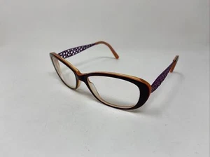 JEAN LAFONT EYEWEAR RUBAN 7083 53/15/139 PURPLE ORANGE EYEGLASSES FRAME OB39 - Picture 1 of 8