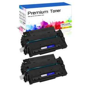 2 PACK - Black CE255A 55A Toner Cartridge for HP LaserJet P3010 P3015 P3016 - Picture 1 of 23