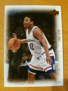 2000 U.D. Pros & Prospect Khalid El Amin Rc Rookie Card #118 #196/999