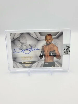 2020 Topps UFC Striking Signatures Deiveson Figueredo Auto Serial #/161 SP - Image 1 of 2
