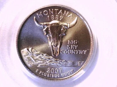Montana 2007 P Washington State Quarter PCGS MS 68 Satin Finish 13044024 - Image 1 of 3