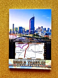 2021 UD Goodwin Champions World Traveler Map Relics Brisbane Australia WT-268 - Picture 1 of 4