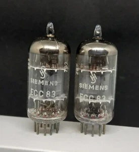 2 x ECC83 SIEMENS 12AX7 TUBE Matching Pair ;638 - Picture 1 of 3