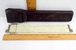 Vintage Fredrick Post VersaLog Hemmi 1460 Bambus Japan Rechenschieber mit Lederetui EUC - Bild 1 von 19