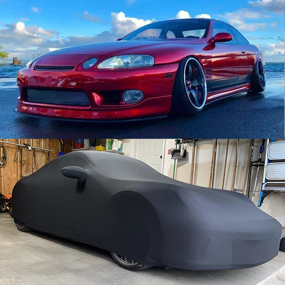 Cubierta completa para automóvil interior satinado elástico a prueba de polvo personalizada para Lexus SC SC300 SC400 Foto 1 de 4