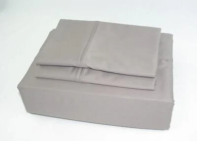 Good Weight Pure Cotton Twin XL Bed Sheets Set- Sateen Woven, 16" Deep Pockets - Image 1 of 2