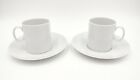 Thomas Rosenthal Germany Porcelain Demitasse Espresso Cup Saucer Set for 2 EXC