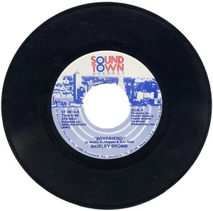 SHIRLEY BROWN  "BOYFRIEND c/w I DON'T PLAY THAT" 1985 SOUL - Picture 1 of 1