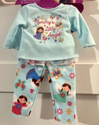 Dollie & Me Mommy's Little Angel пижама 3 шт. набор и подходящий набор кукол размер 8 новый - Изображение 1 из 4