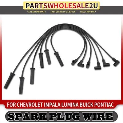 Juego de 6 cables de bujías de 7 mm para Chevy Impala Buick Century Olds Pontiac Montana Foto 1 de 4