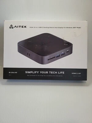 USB C Docking Station Dual Monitor: 9-in-1 for Windows MST Dock with 8K HDMI 2.1 - Image 1 of 4